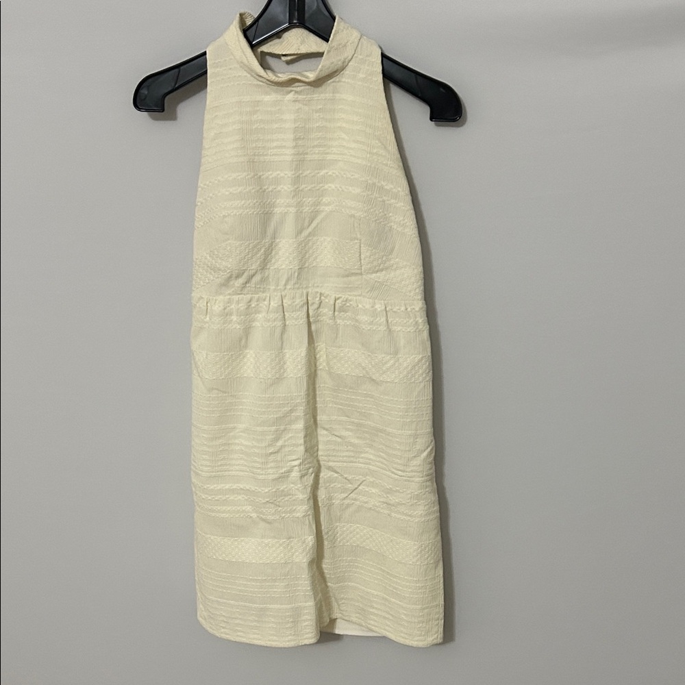 Milly Cream Halter Dress